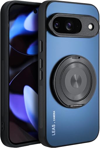 Phone Case for Google Pixel 9, [Compatible with Magsafe][Full Camera Protection],Anti-Fingerprint Shockproof Phone Cover with Stand, Lightweight Case for Women and Men Google Pixel 9