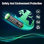 8-Pack Rechargeable Batteries AA, High Capacity 2800mAh for Long Lasting Power, Hiquick Pre-Charged Double AA Battery