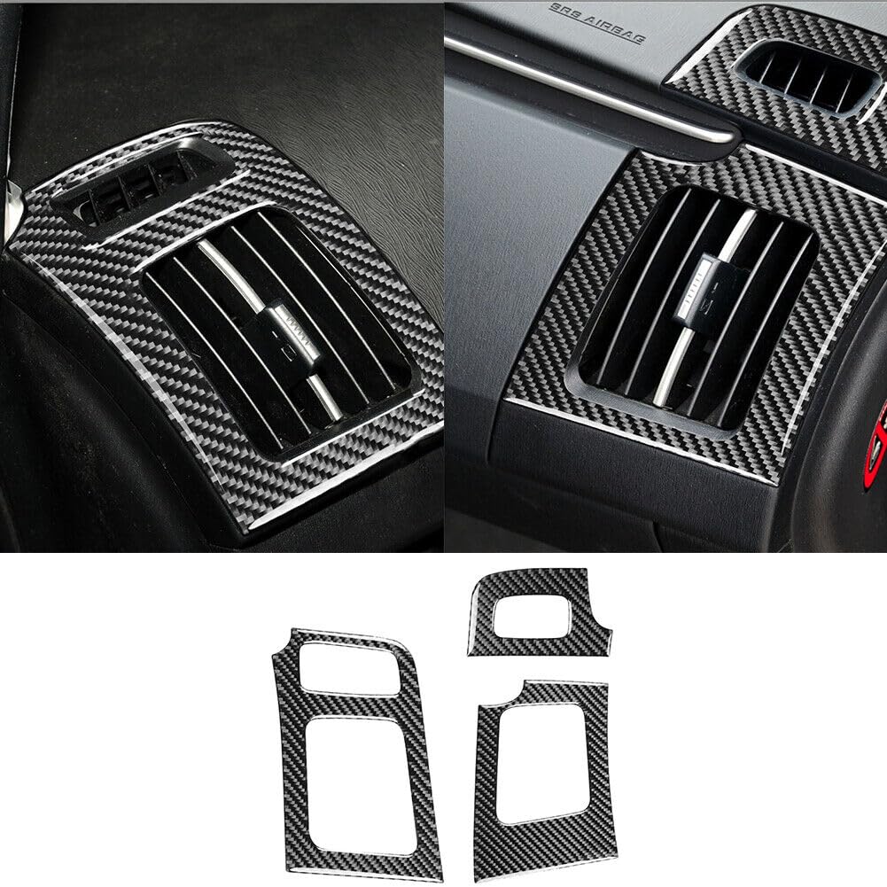 25Pcs Carbon Fiber Interior Full Kit Set Cover Trim Compatible with Toyota Prius 2012-2015