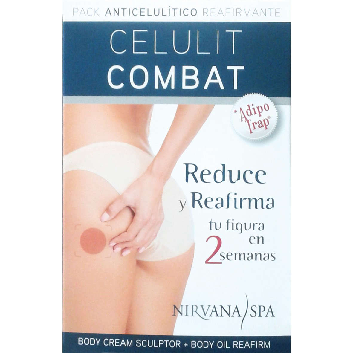Pack anticelulítico Celulit Combat Nirvana SPA crema 200ml y aceite 125ml 4
