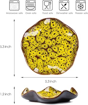 Spoon Rest for Stove Top, 5.3 Inch Ceramic Spoon Holder for Kitchen Counter