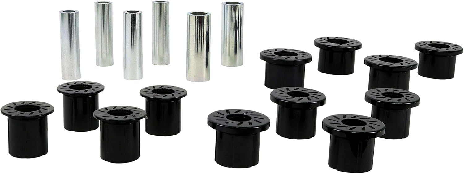 Whiteline W73816 Front Leaf Spring and Shackle Bushing Kit Compatible with 99-04 Excursion, F-350 Super Duty, F-250, F-250 Super Duty