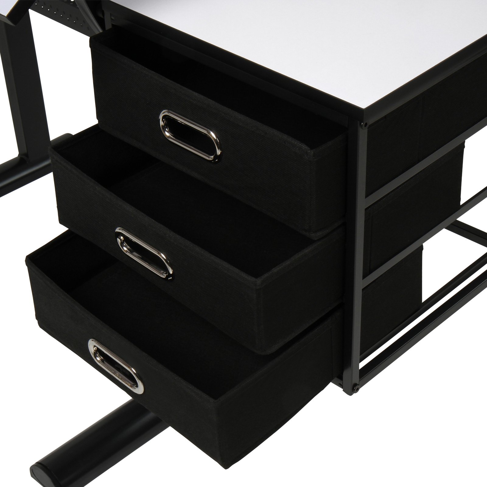 Mesa de Dibujo Reclinable - con Taburete, 3 Cajones y Espacio Adicional, Arte, Arquitectos y Técnicos - Cajon de Almacenamiento, Diseño Elegante, Mueble para Casa y Oficina