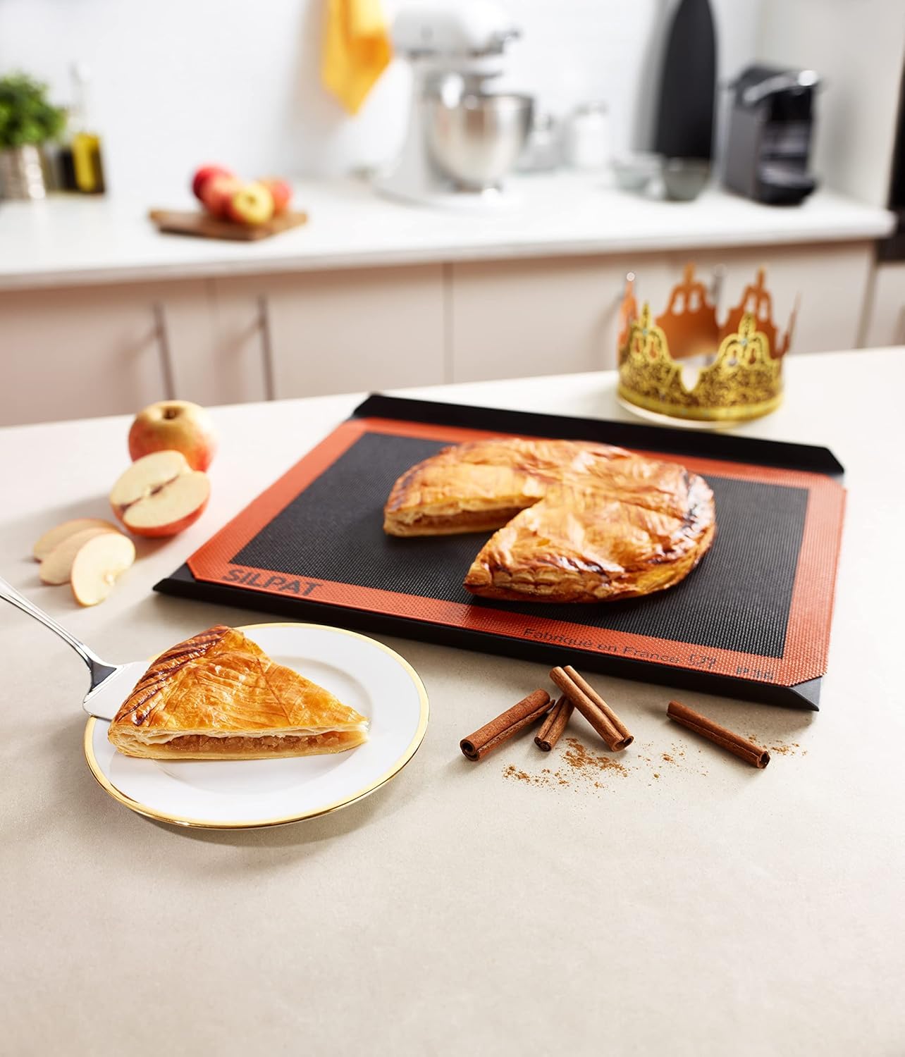 Silpat Toile Silpain Pizza Boulangère Ajourée - Croustillant, Cuisson Optimale - Feuille de Cuisson Réutilisable, Antiadhésive - Pâtisserie, Boulangerie Maison - 42x29 cm - Qualité Professionnelle