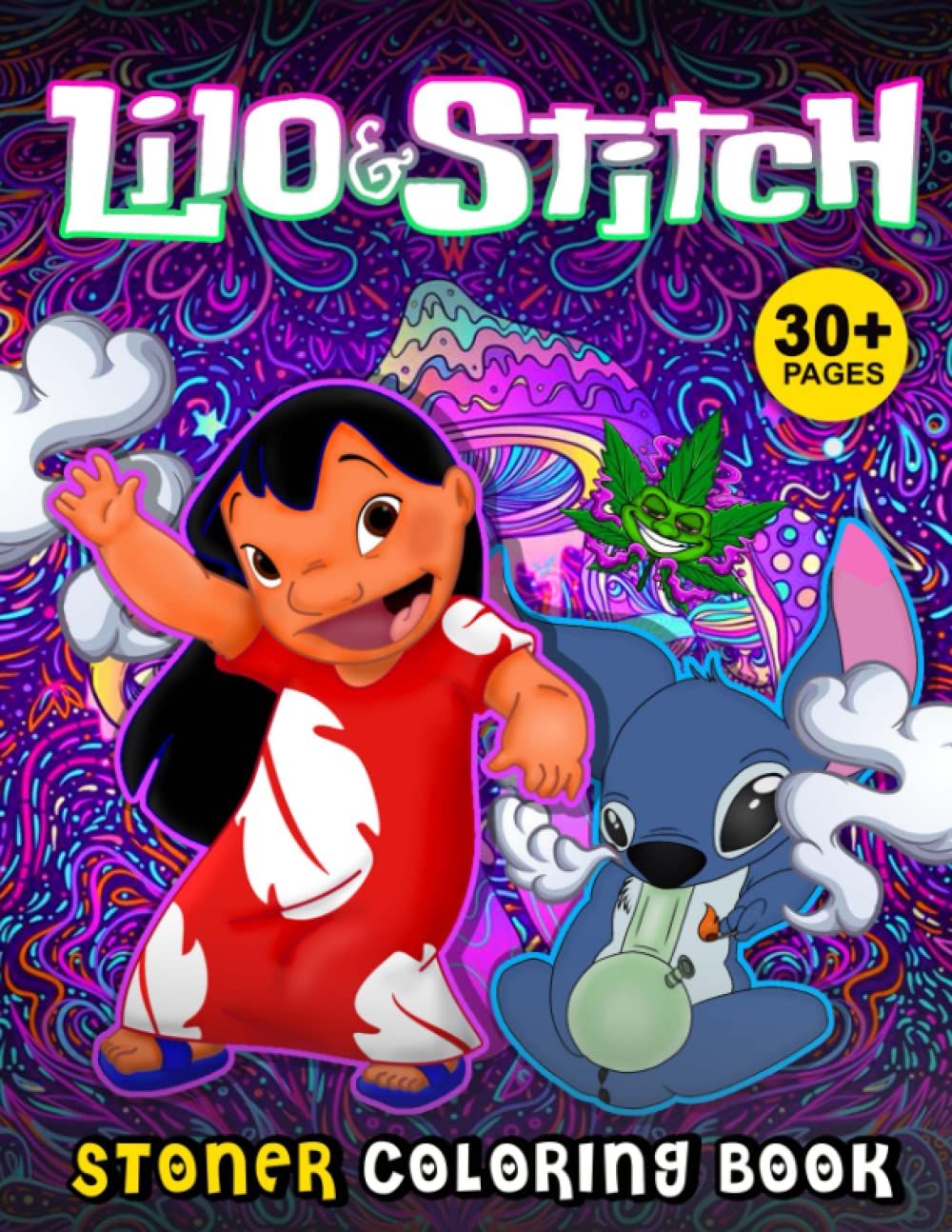 buy-lil-st-tch-coloring-book-for-stoner-30-coloring-pages-leave