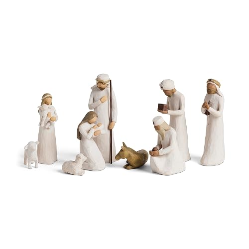 Willow Tree Nativity Plus Three Wisemen Figures, Set of 9