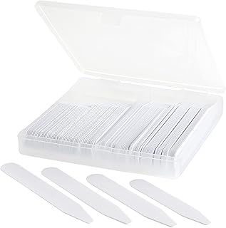 100 Plastic Collar Stays For Men Dress Shirt 2