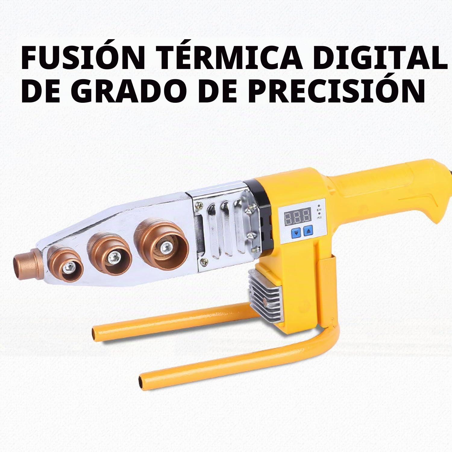 Máquina de Soldadura Profesional con Pantalla Digital, Máquina de Soldadura de Tubos de 20-63 mm, Tubos de Plástico, Soldadora para Soldadura a Tope de PPR, PE, PVC, PP, PB, PPN