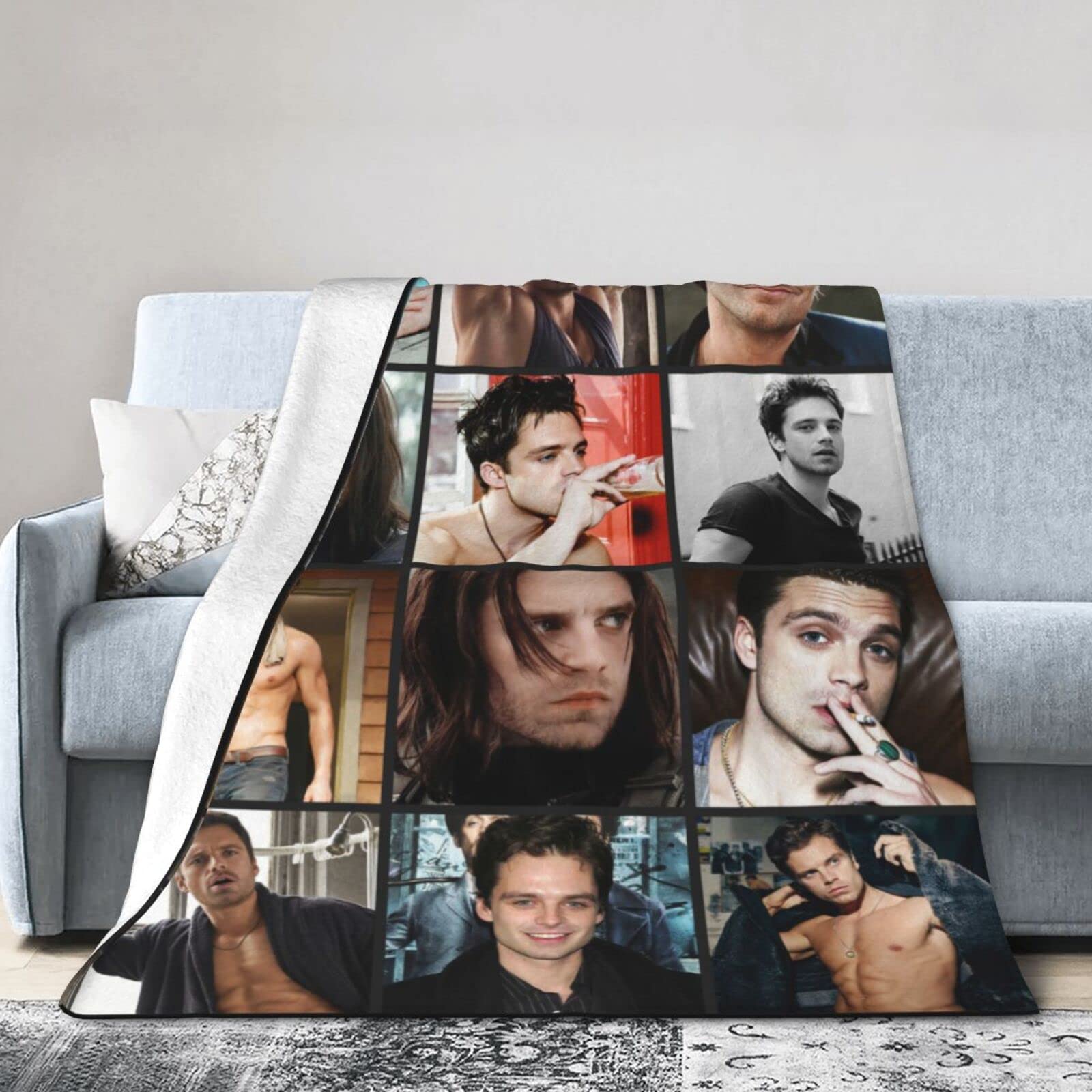 Amazon.com: YAVITH Sebastian Stan Blanket,Sebastian Stan Poster Collage  Blanket,Sebastian Stan Merchandise 80x60 : Home u0026 Kitchen