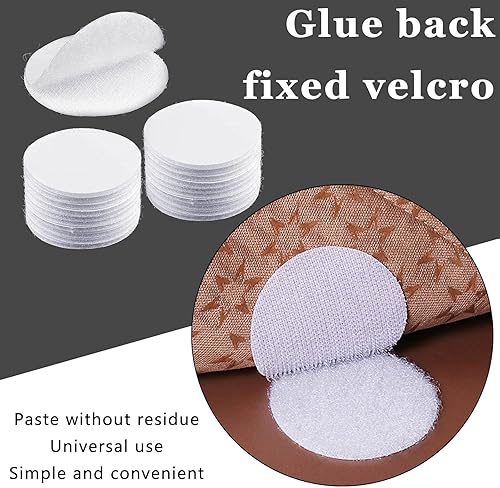 Miniatura 6 de Tiras de cinta autoadhesiva redondas de puntos grandes de 2 pulgadas, cinta adhesiva de montaje de doble cara, impermeable, para el hogar, oficina,