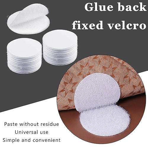 Miniatura 6 de Tiras de cinta autoadhesiva redondas de puntos grandes de 2 pulgadas, cinta adhesiva de montaje de doble cara, impermeable, para el hogar, oficina,