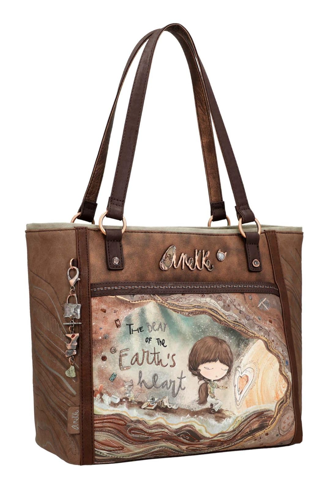 Anekke Shopping Core Schultertasche, Maße: 40-31/29/16 cm, Zubehör und Accessoires für Damen, Mehrfarbig