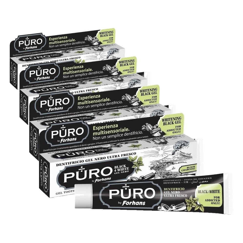 Dentifrice blanchissant Forhans black4white pour un sourire éclatant au quotidien