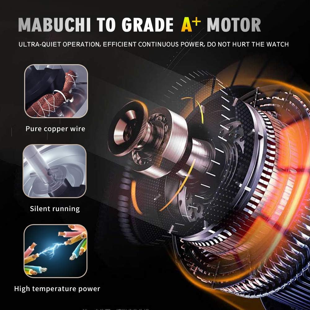 VANTENT Watch Winder for Automatic Watches with LED Lighting，Shining Finishing and Quiet Motor (Carbon Fiber-Carbon Fiber(Inside)) : Clothing, Shoes & Jewelry