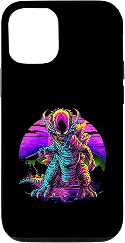 Miniatura 25 de iPhone 14 Retro Funny streetwear Synthwave 80s 90s spacezilla alien Case