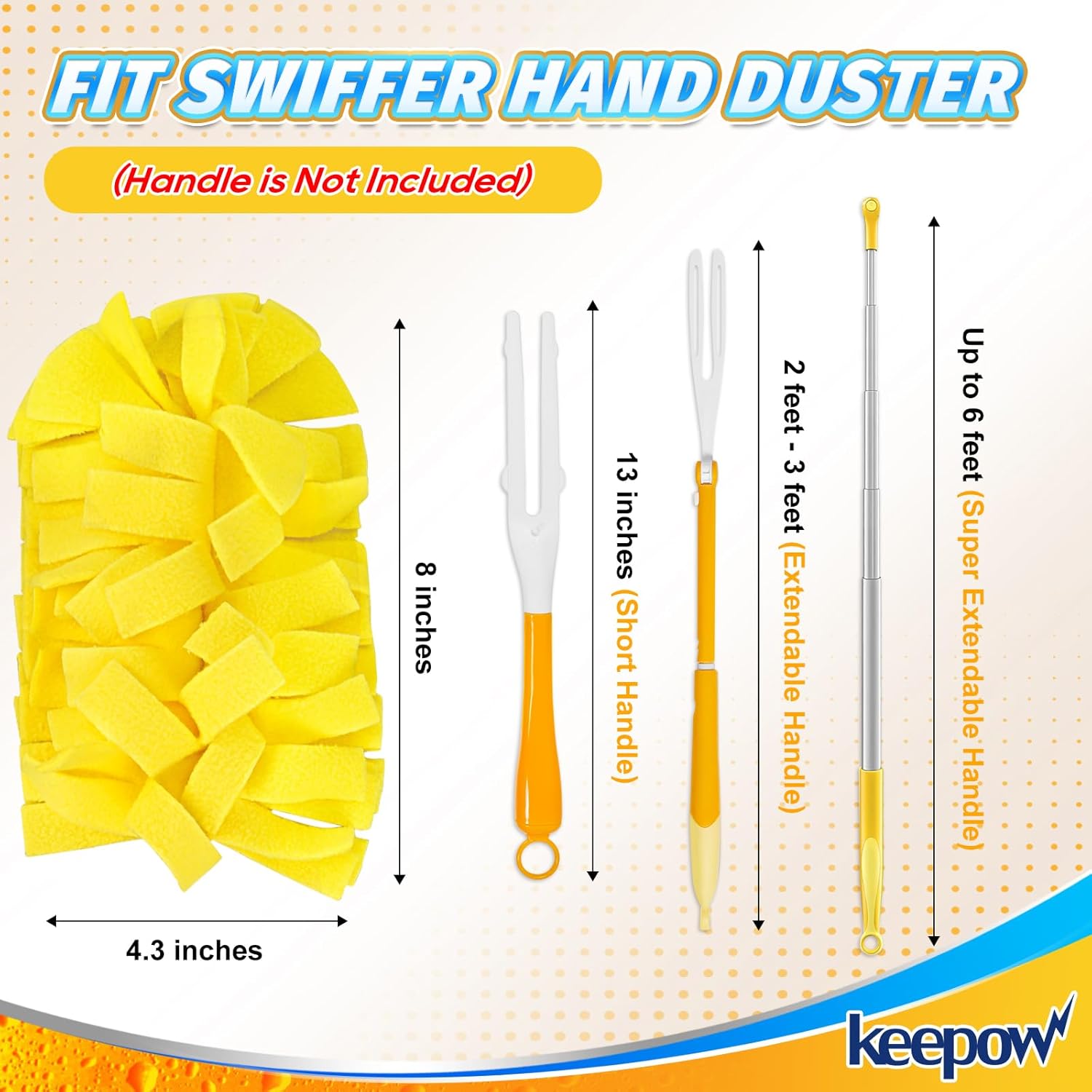 Reble Duster Refill patible with Swiffer Hand Duster, Heavy