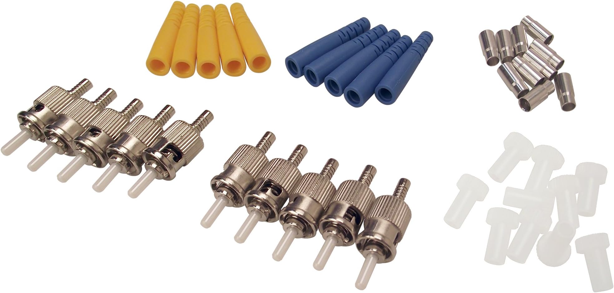 Shaxon FCST-SM-10-B, ST Fiber Optic Connectors, Single Mode, 10 Pack