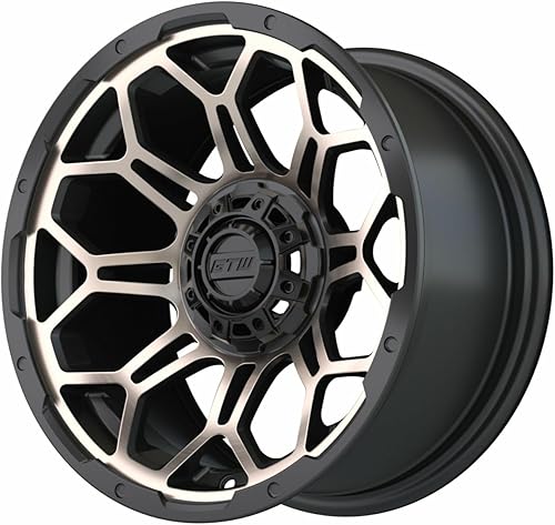 Miniatura 8 de GTW Bravo - Rueda de aluminio para carrito de golf de 14 pulgadas de 14 x 7 pulgadas, 4 pernos de 4 a 4 pernos  Desplazamiento 34 (verde real)