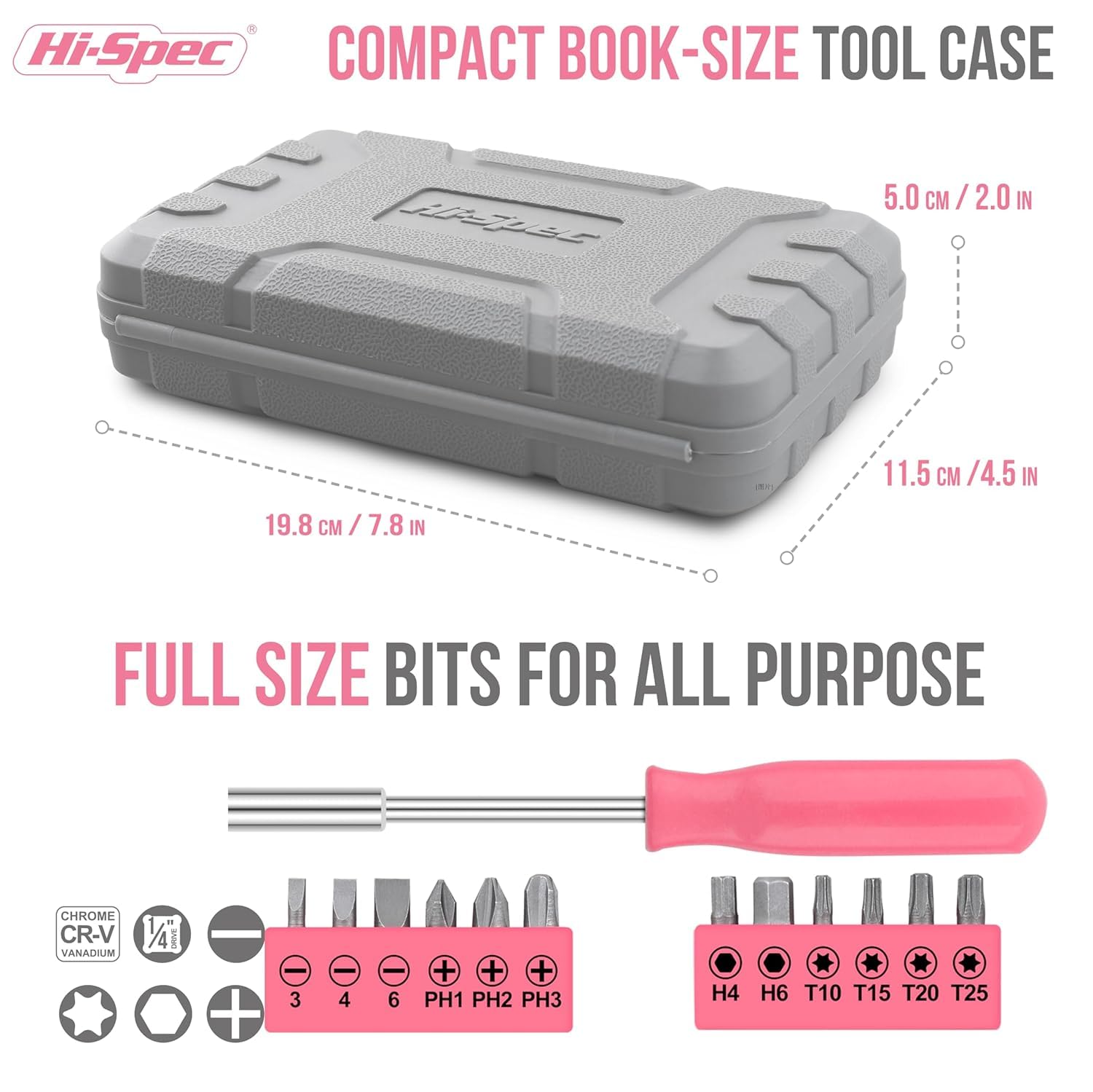 DotCom 24-Piece Household Tools Kit Essential Home Repair Set with Plastic Toolbox Ideal for College Students, Home Use & More 1