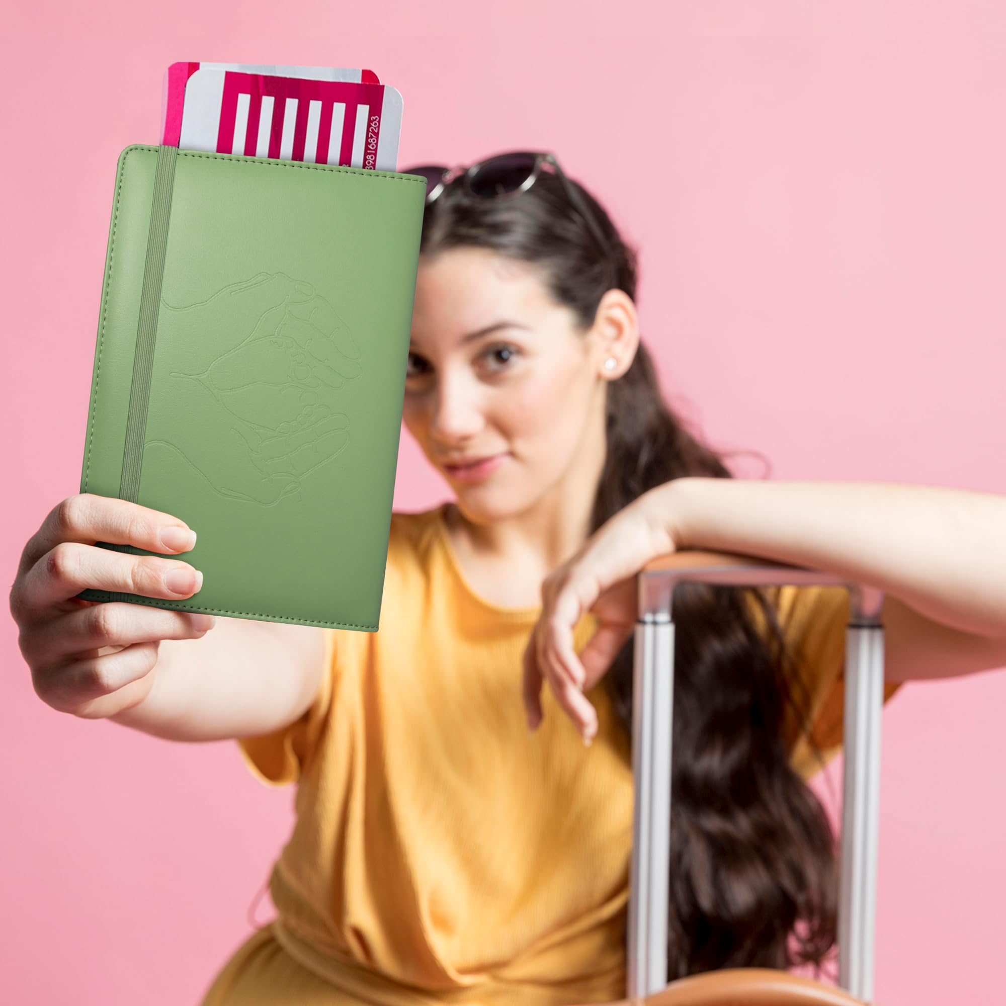 Mutterpasshülle U-Heft Hülle Impfpasshülle in einem | All-in-One Dokumenten Organizer aus Premium PU-Leder | Stilvolle Mappe für Schwangere | Geschenk zur Geburt