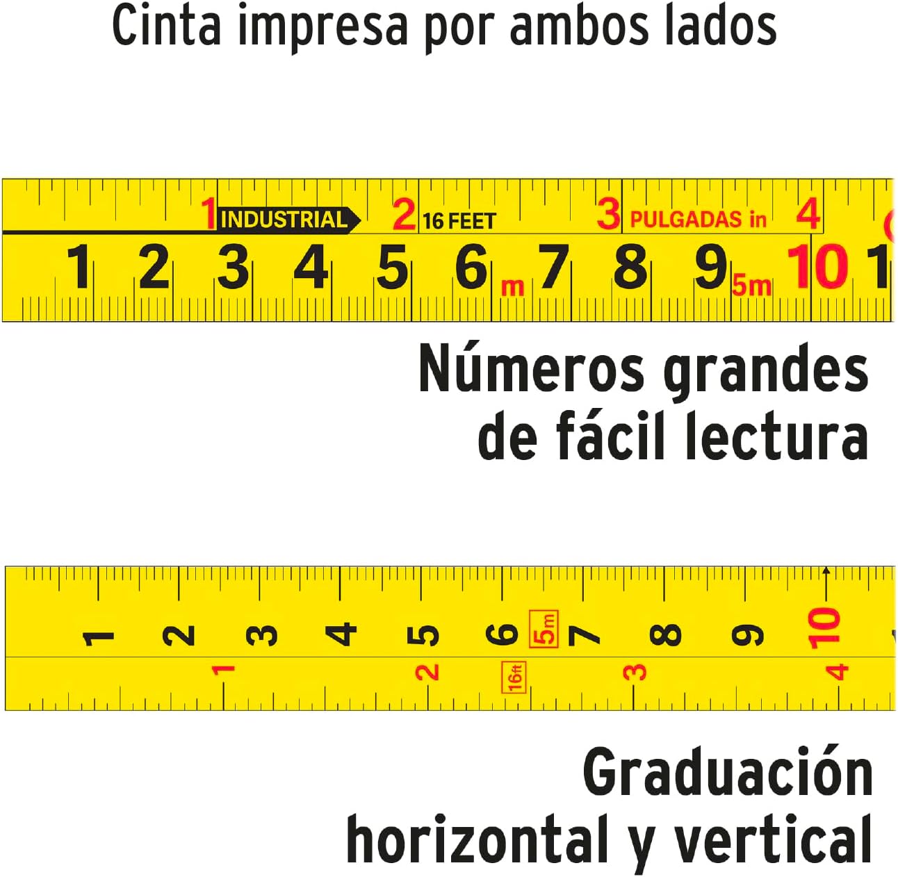 Flexómetro Auto Lock, 8 m, 25 mm tape