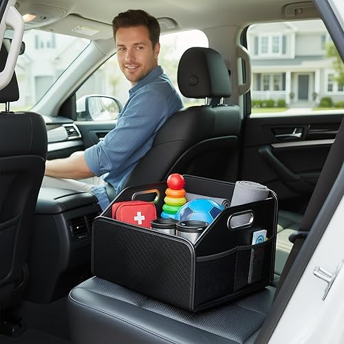 Miniatura 3 de Car Trunk Organizer SUV  Foldable Multi-Compartment Storage,Large Trunk Organizer Car Storage Box  for SUV RV Sedan Automotive Vehicle Accessories