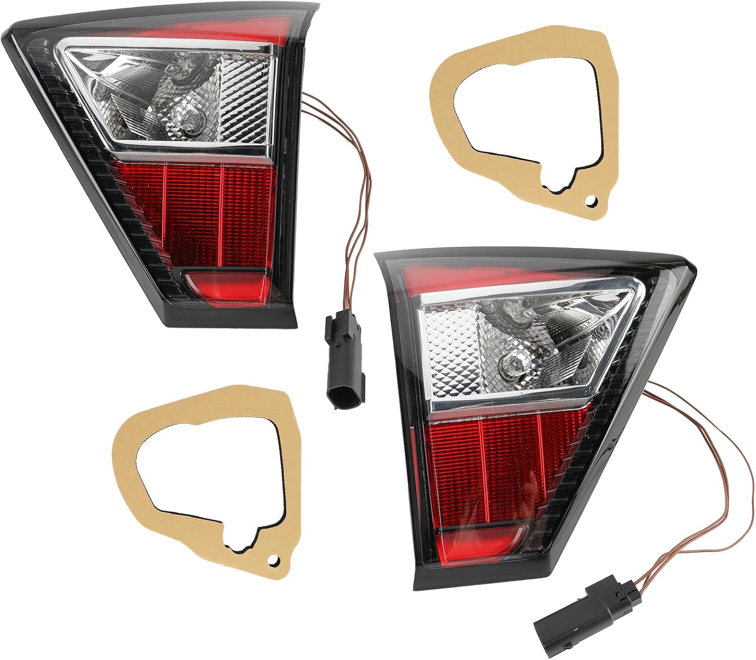 AUTOKAY FO2802117 FO2803117 Inner Rear Left&Right Tail Light Lamps W/bulb Fits for Ford Escape 2017 2018 2019 re#GJ5Z13404J GJ5Z13405E