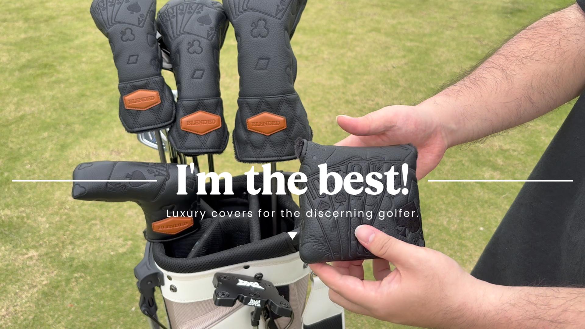 F.C.R.B. - y&amp;m FCRB 22SS PUTTER HEAD COVER KHAKI Golf Mallet Putter Head Covers, Strong Protective Mallet