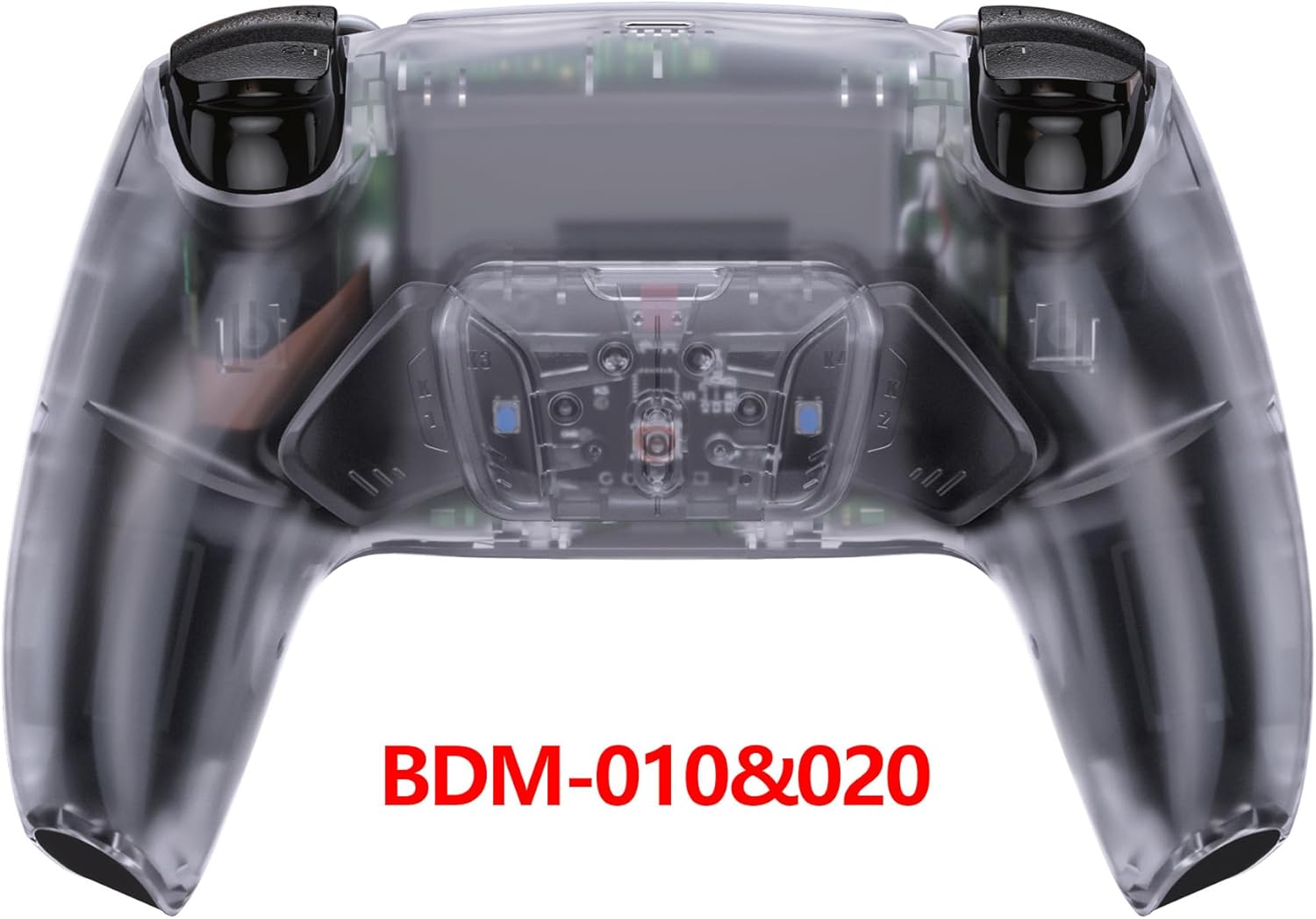 eXtremeRate Clear Programable RISE4 Remap Kit for PS5 Controller BDM 010 & BDM 020, Upgrade Board & Redesigned Back Shell & 4 Back Buttons for PS5 Controller - Controller NOT Included - Image 4