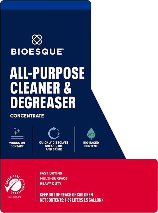 Bioesque All Purpose Cleaner/Degrease Concentrate, 64 Fluid Ounce (Pack of 1)