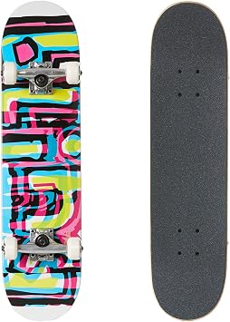 Blind Skateboard Complete Logo Glitch White 7.25" x 29.2" Assembled