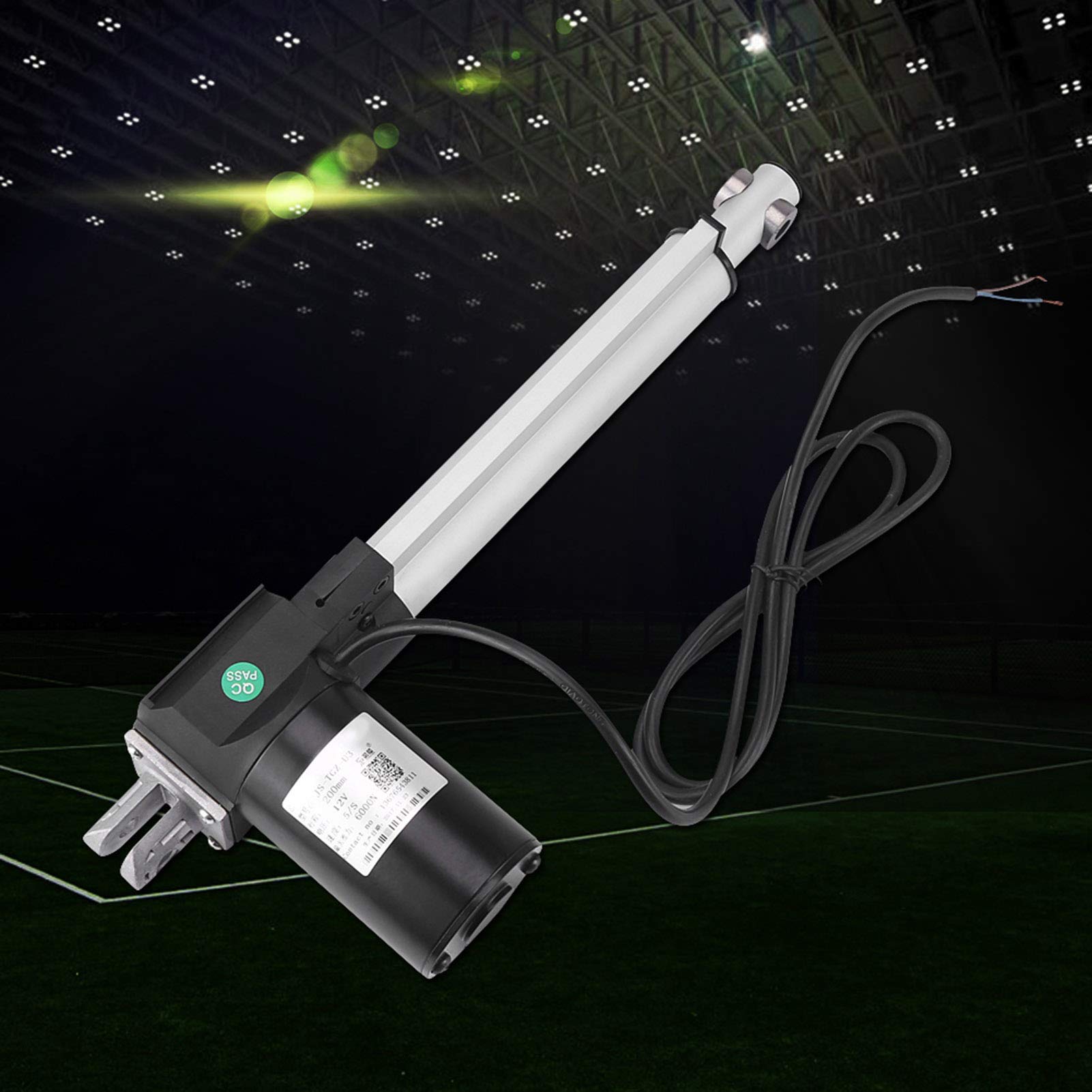 Attuatore Lineare Js Tgz U3 da 500MM per Letti Medici Divani Elettrici Sistemi di Sollevamento Industriali,600KG di Spinta Trazione 12 & 24vdc Protezione Ip54 Basso (250 mm)