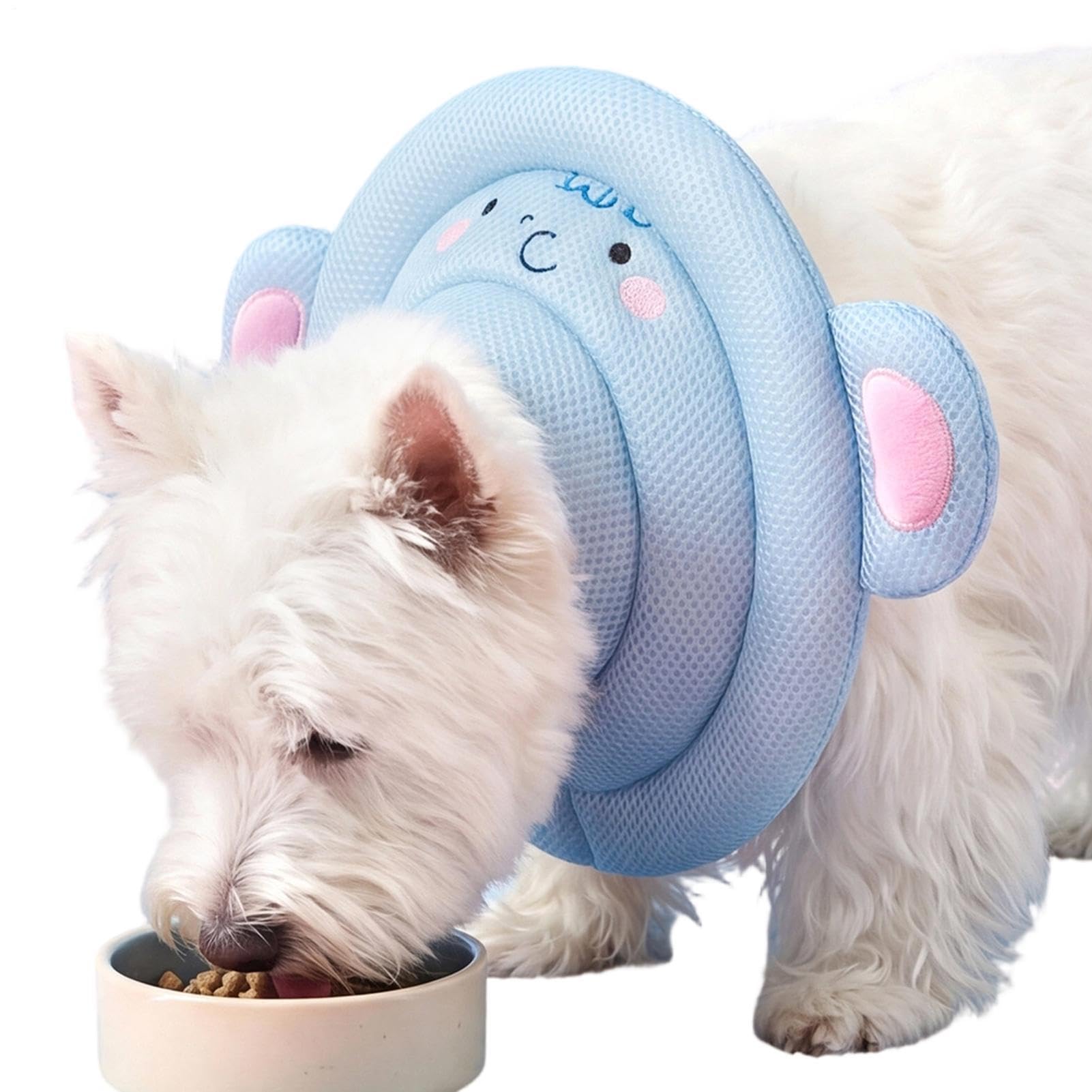 Collar de cono para perro con sistema suave ajustable y diseño antimordeduras
