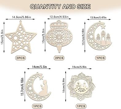 7-Piece Ramadan Decorations for Home