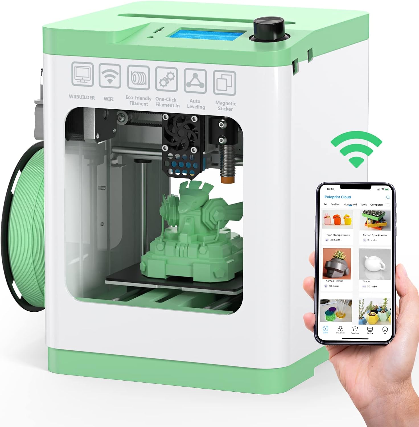 Tina2S V12 3D Printers with WiFi Cloud Printing