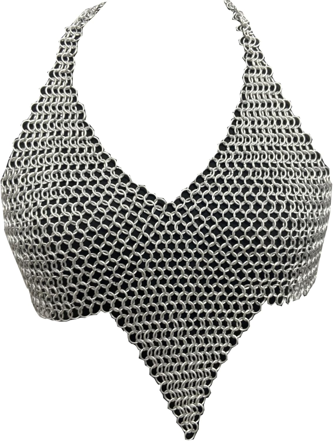 10 mm Aluminium Chainmail Bra, Women Butted Chainmail Anodized Finished Sexy & Hot Bra for LARP and Cosplay Costume