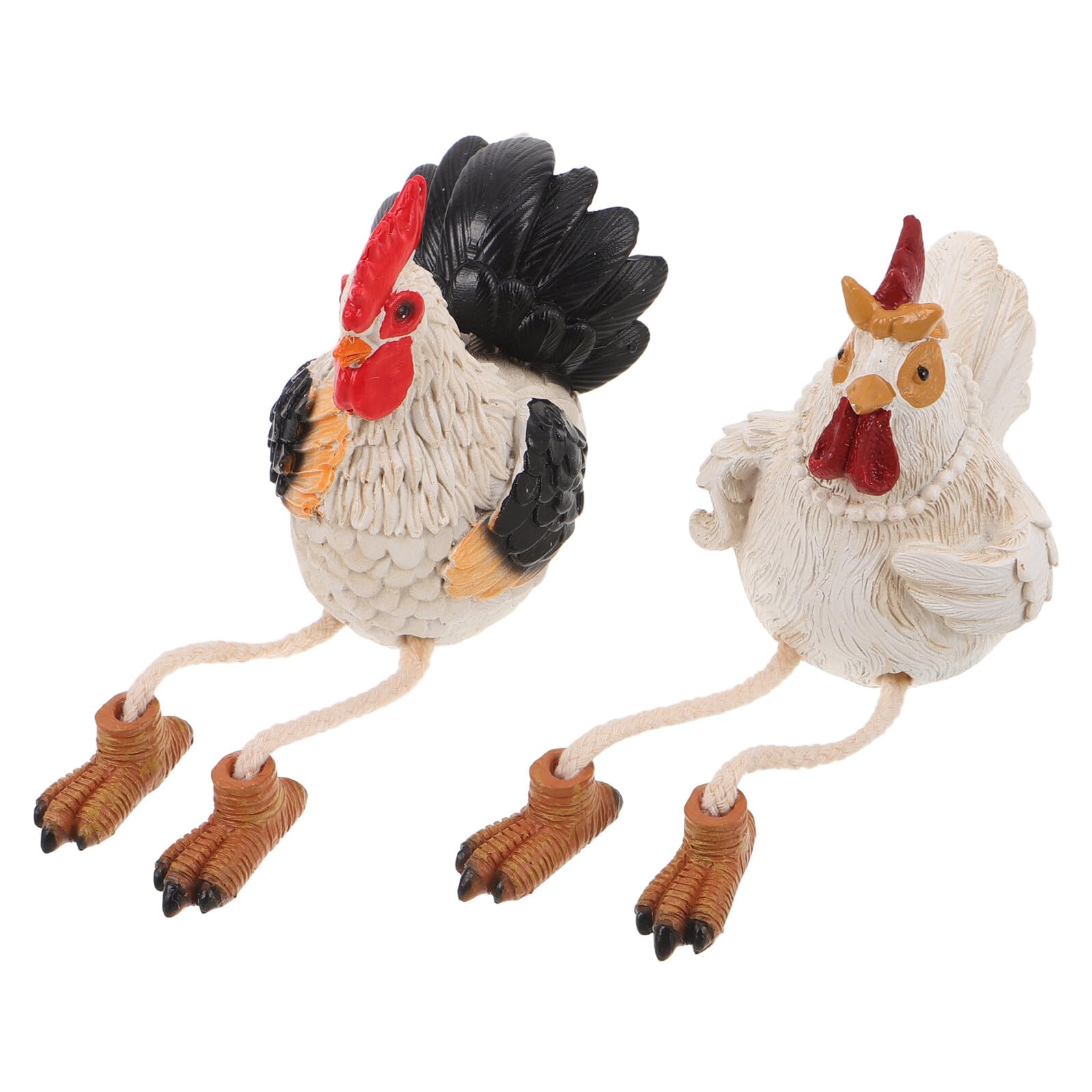 Figurines poulets en résine POPETPOP pour une déco de jardin champêtre