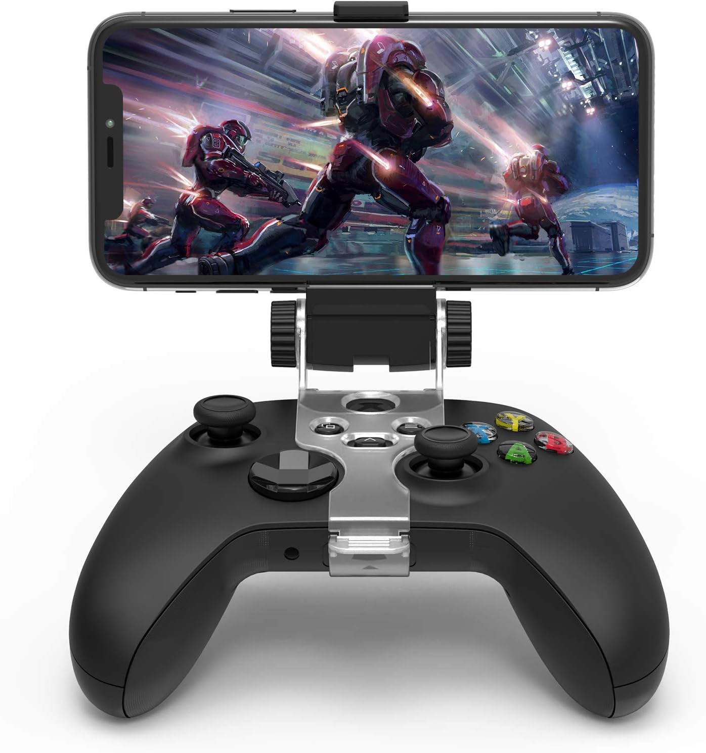 Controller Phone Mount for Xbox Series X|S -Auarte Xbox Core Controller Foldable Clip Mobile Phone Holder Clamp Adjustable Clip for Microsoft Xbox Series X|S/ Xbox One/One S/ One X Wireless Controller