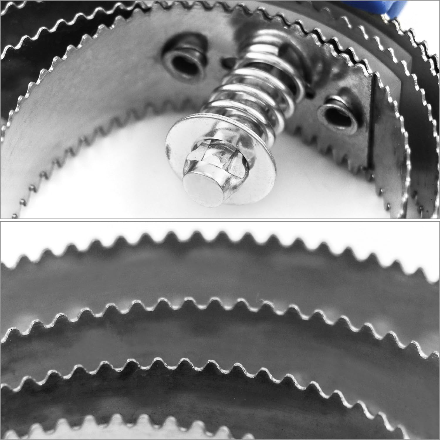 QWORK 2 Pezzi Striglia a Spirale Spazzola per Cavalli Impugnatura Soft Touch