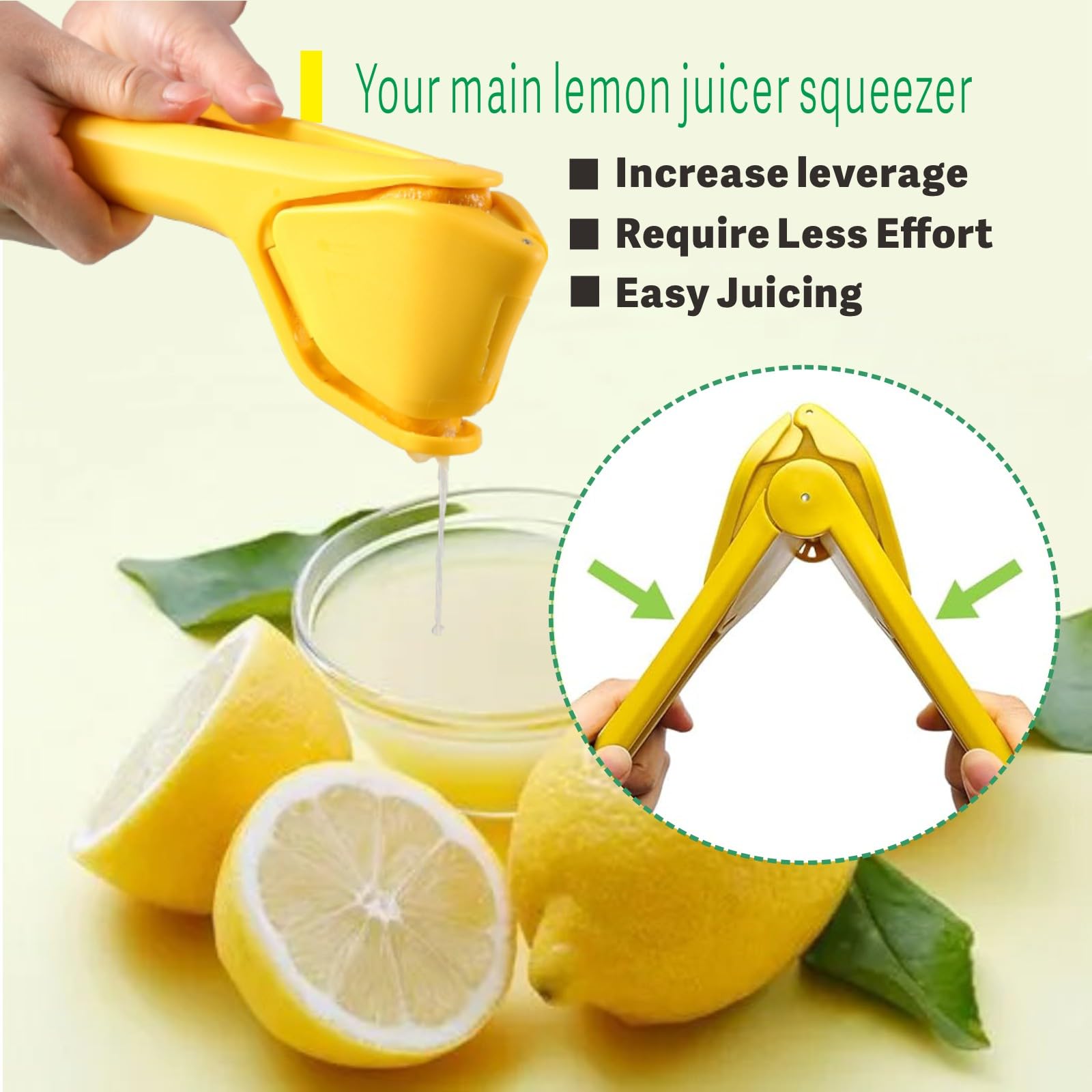 Lemon品。 Buy iStarcas Flat Lemon Squeezer, Manual Citrus Juicer With