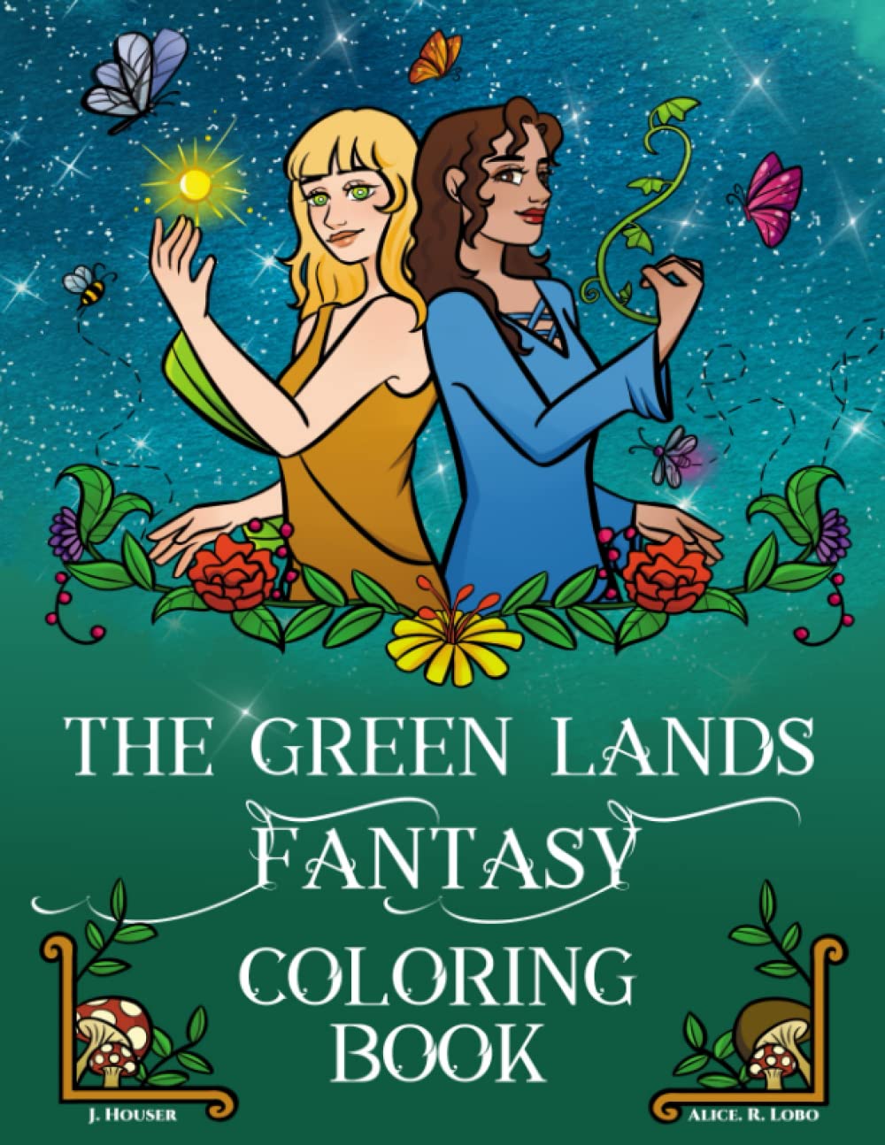 The Green Lands Fantasy Coloring Book (Seeder Wars Series)