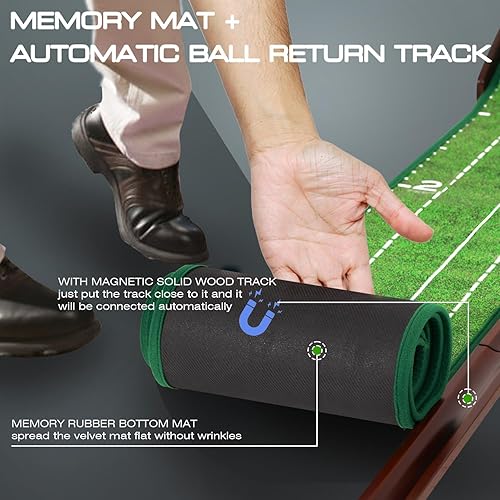Miniatura 3 de Putting Green Putting matt for Indoors Golf Putting Mat - Indoor Putting Green with Ball. Putting matt for Golf Practice, Portable and Easy to