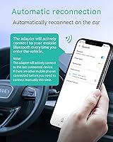 Vista 8 de Adaptador Bluetooth 5.0 aptX-HD para automóvil compatible con Audi AMI MMI, Mercedes Media Interface y Volkswagen MDI Connector (A2-Audi2G)