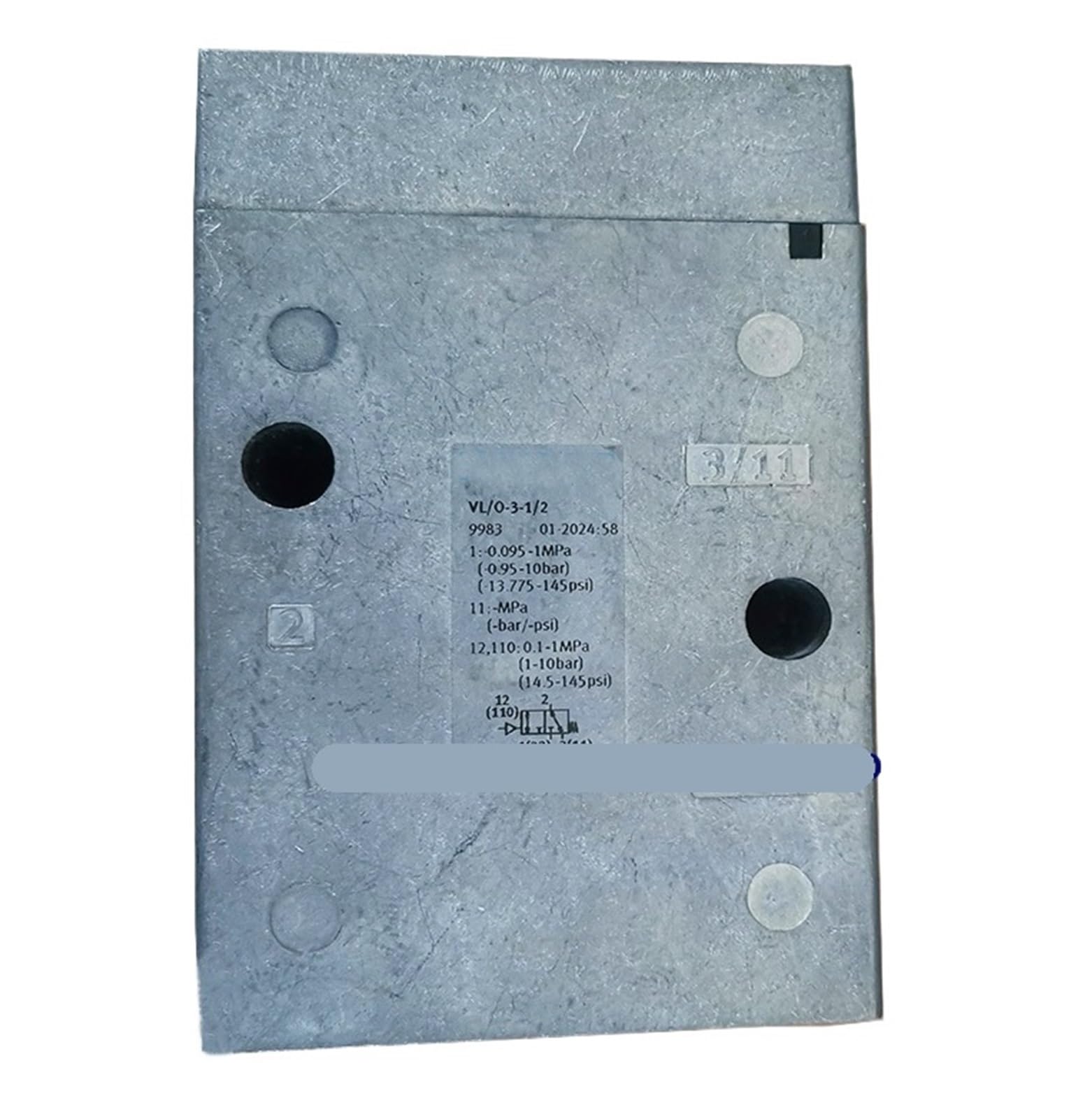 Vanne de commande pneumatique VL/O-3-1/2 9983 et distributeurs Festo