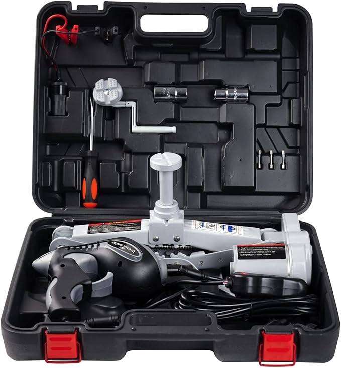 FEANISIFEI Electric Car Jack Kit 3 Ton 12V Electric Car Jack with