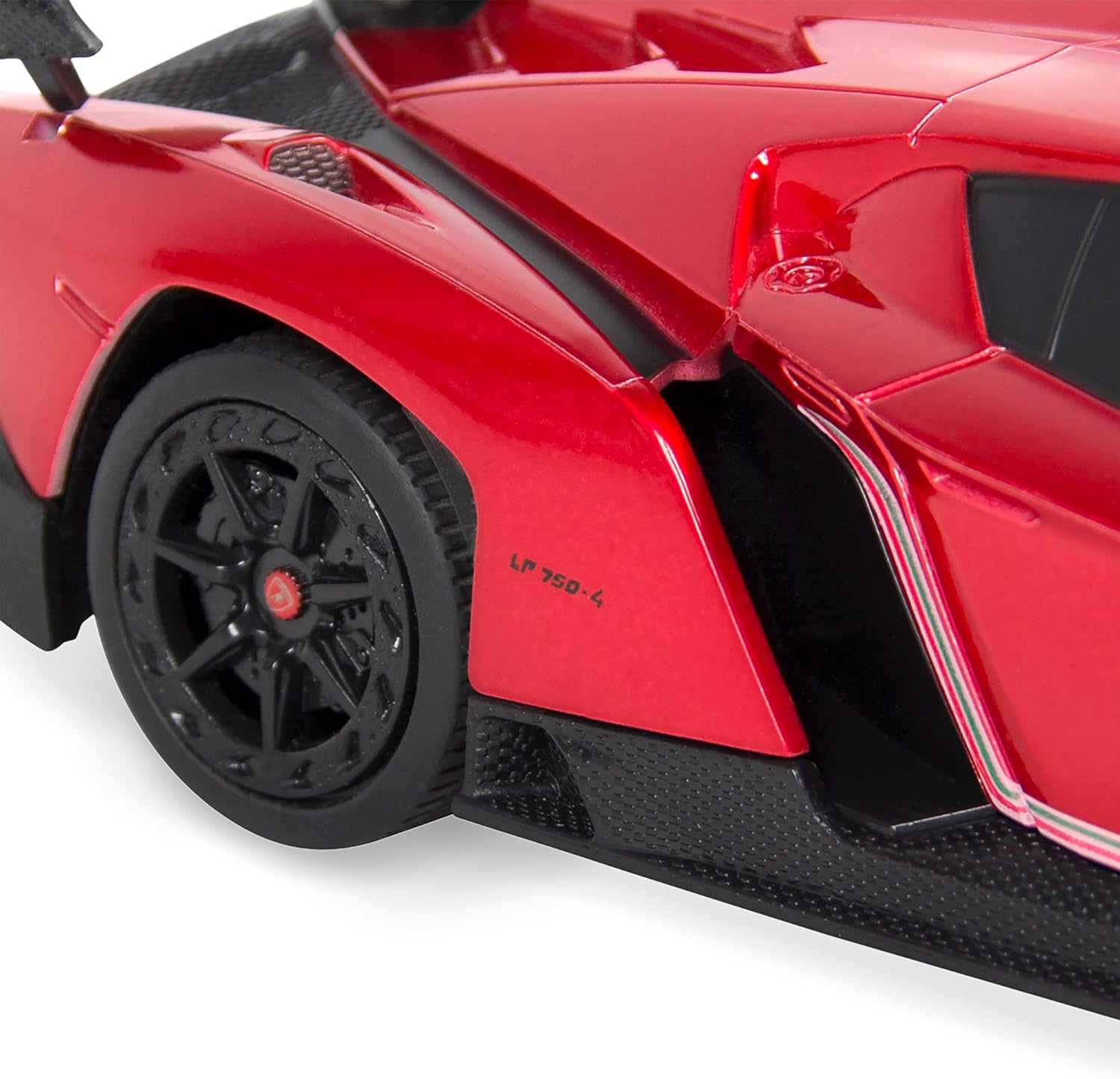 أمام view of RC Lamborghini Veneno with headlights on