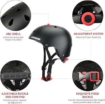 Kids Bike Helmet,Toddler Skateboard Helmets for Ages 2-3-5-8-14 Years Boys Girls,Adjustable Multi-Sport Bicycle Skateboarding Football Roller Skating Scooter Rollerblade Balance Bike Helmet