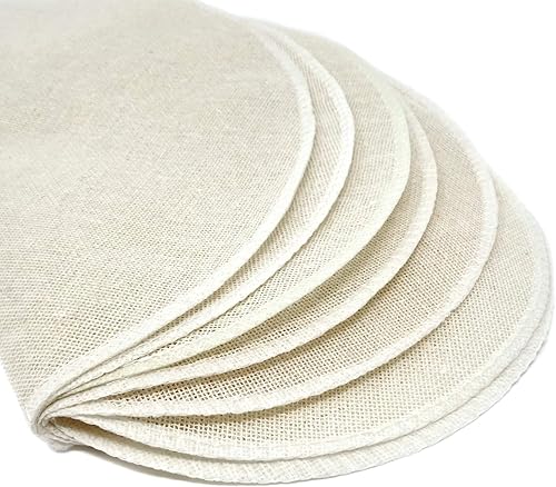 Miniatura 5 de Honbay 12 almohadillas redondas de algodón puro reutilizables para vapor, almohadillas de malla, alfombrillas de vapor para cocina, filtros de tela