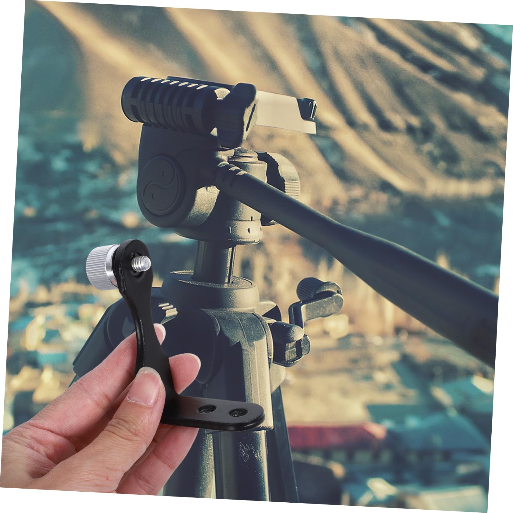OSALADI 10 Piezas Montura de telescopio Adaptador monocular binoculares para observar Las Estrellas con cámara Adaptador de telescopio Soporte para telescopio Soporte móvil Planchar