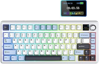 AULA F75Max 75% TKL Wireless Mechanical Keyboard | Hot Swappable | Pre-lubed Linear Switches | RGB Backlit | 2.4GHz/Type-... Price In India